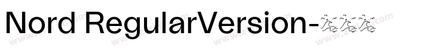 Nord RegularVersion字体转换 Nord RegularVersion字体转换